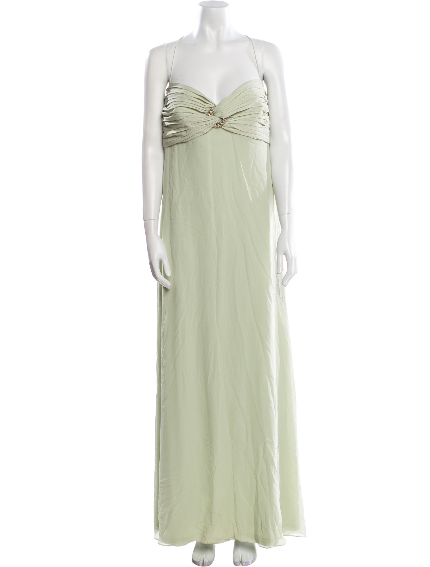 tadashi shoji green dress Nyssa Bishop Sleeve Gown IVY – Tadashi Shoji Official Online Boutique