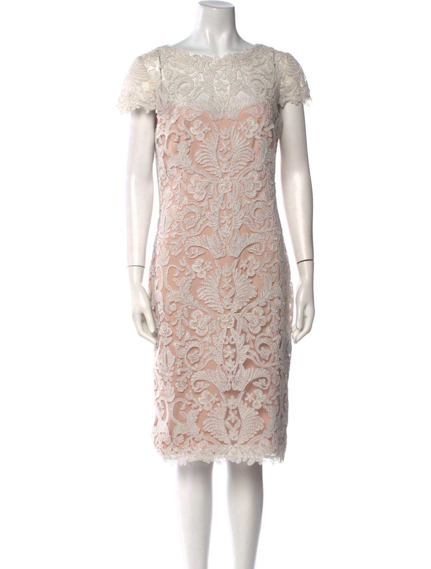 Tadashi Shoji Lace Pattern Knee-Length Dress
