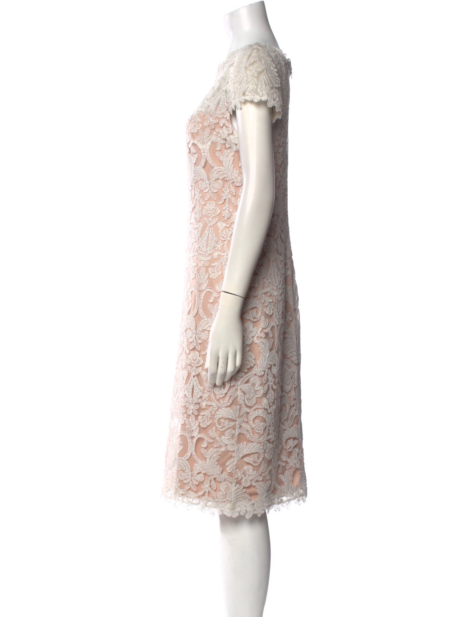 Tadashi Shoji Lace Pattern Knee-Length Dress