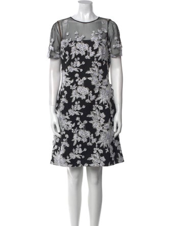Tadashi Shoji Floral Print Mini Dress