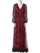 Tadashi Shoji Floral Print Long Dress