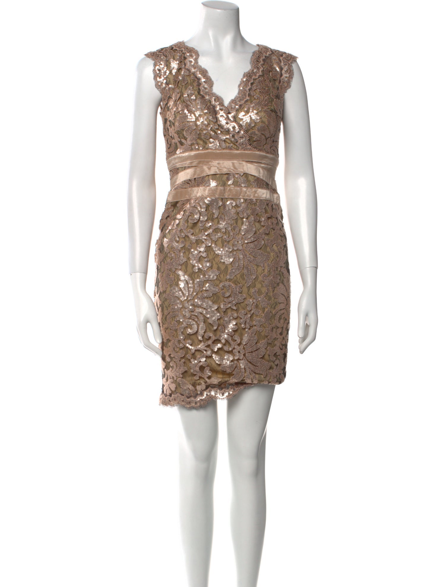 Tadashi Shoji Lace Pattern Mini Dress
