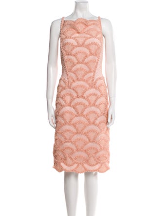 Tadashi Shoji Nylon Midi Length Dress