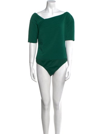 Tadashi Shoji Off-The-Shoulder Short Sleeve Bodysuit