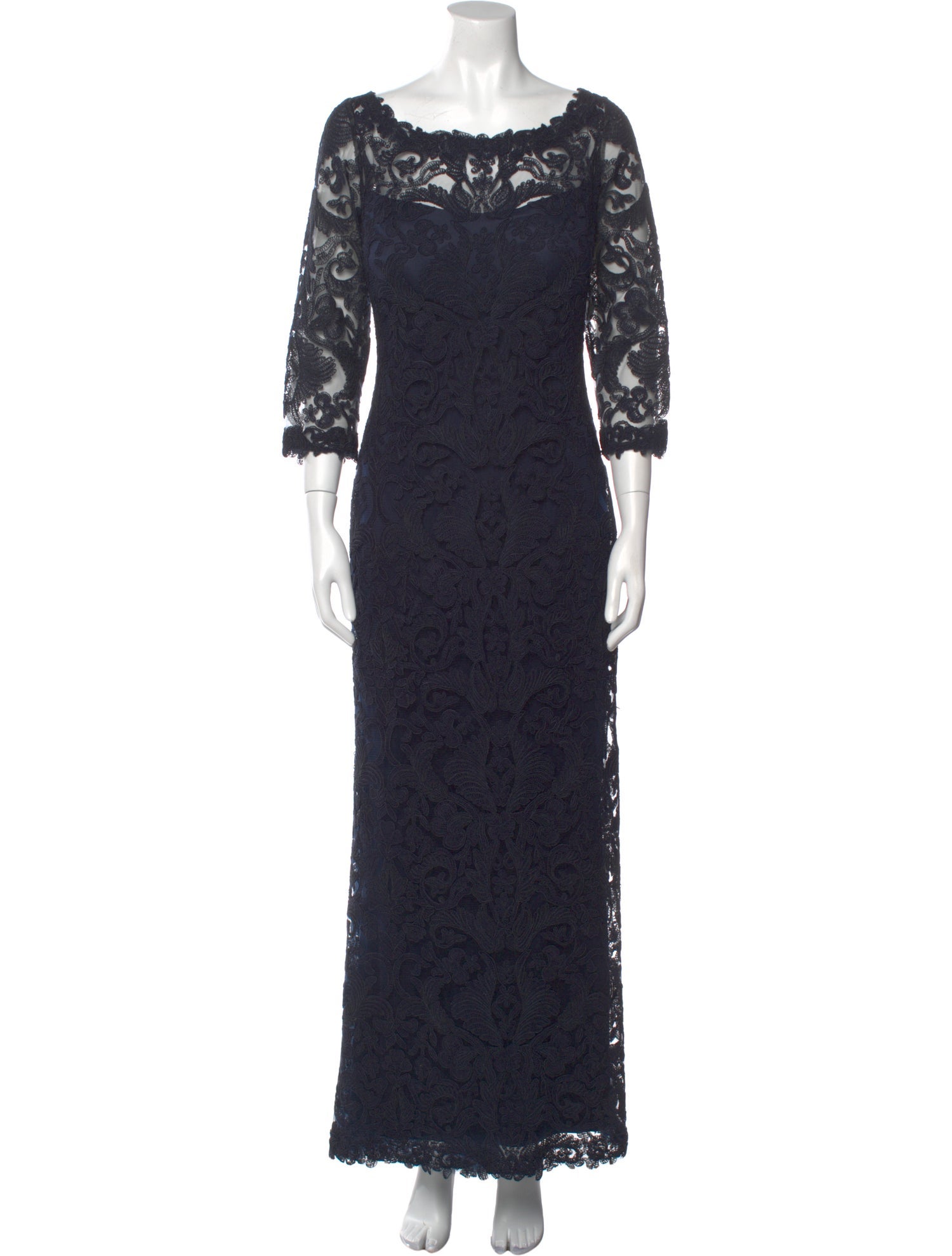 Tadashi Shoji Lace Pattern Long Dress
