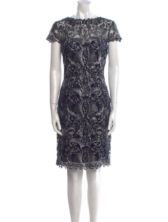 Tadashi Shoji Lace Pattern Knee-Length Dress