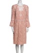 Tadashi Shoji Lace Pattern Knee-Length Dress