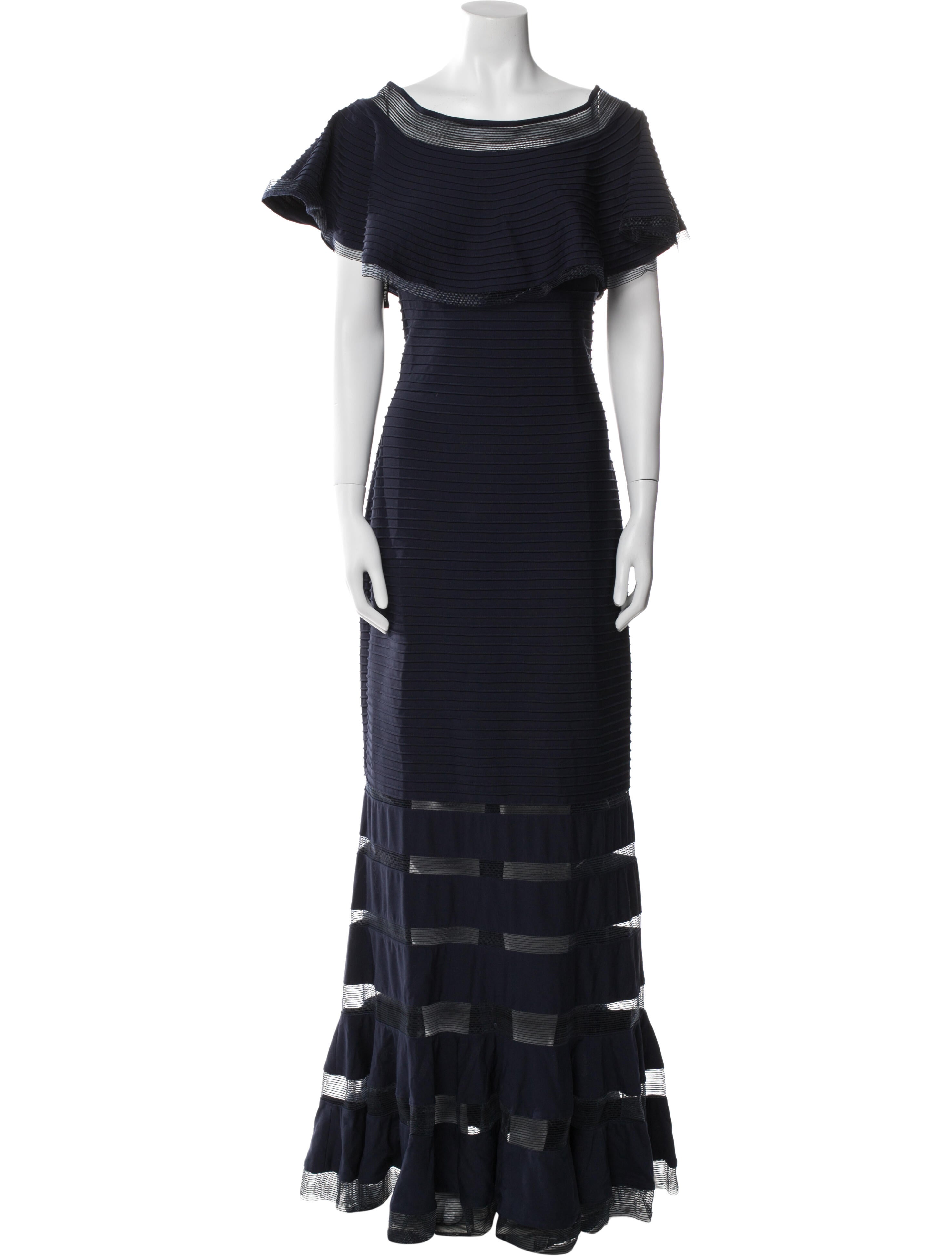 Tadashi Shoji Scoop Neck Long Dress