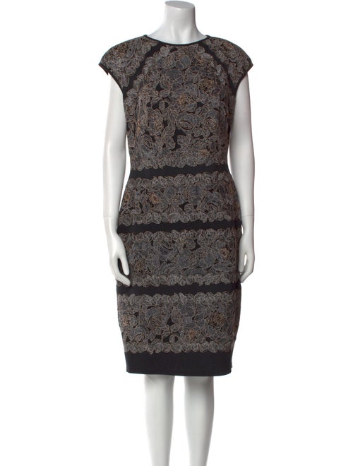 Tadashi Shoji Lace Pattern Knee-Length Dress