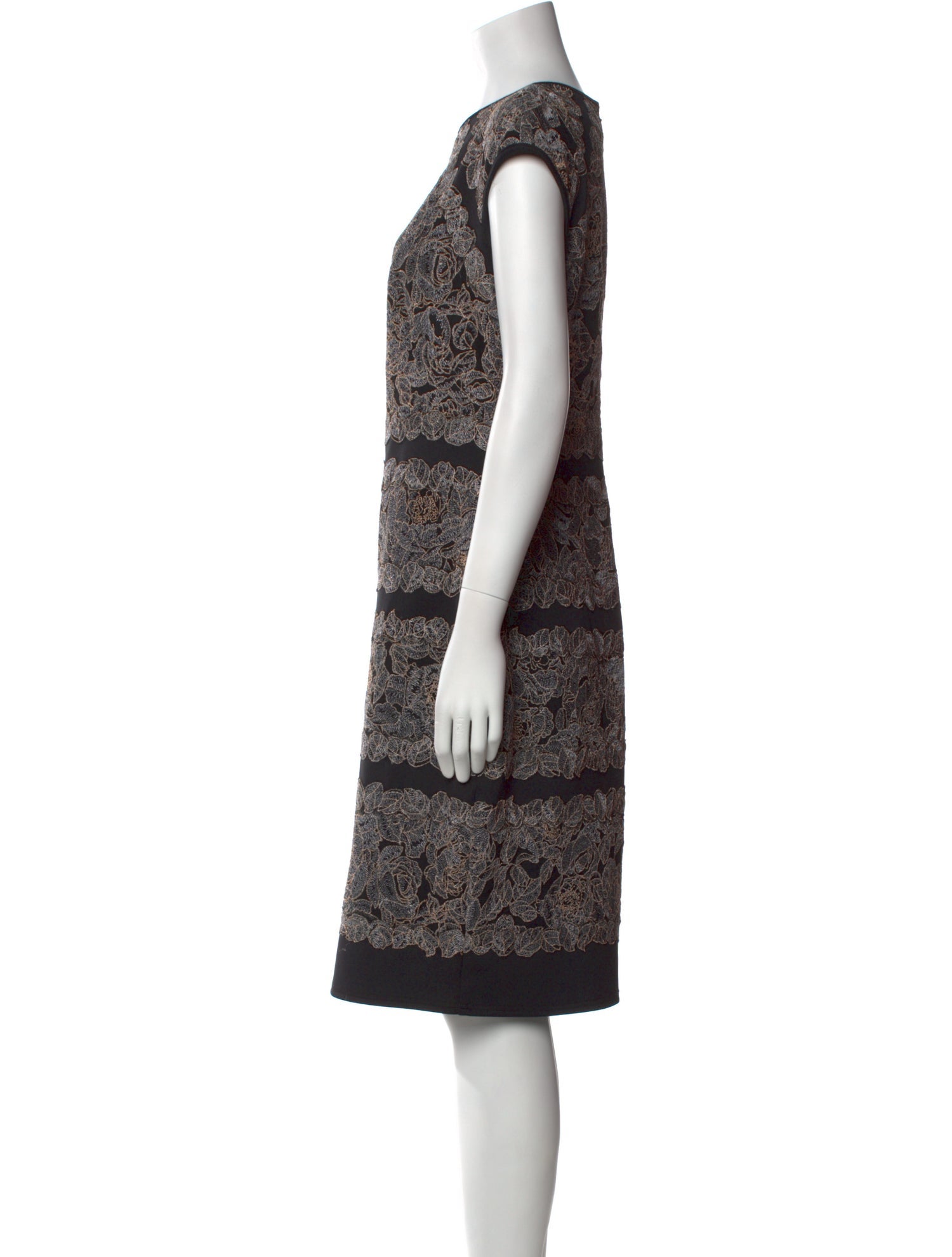 Tadashi Shoji Lace Pattern Knee-Length Dress