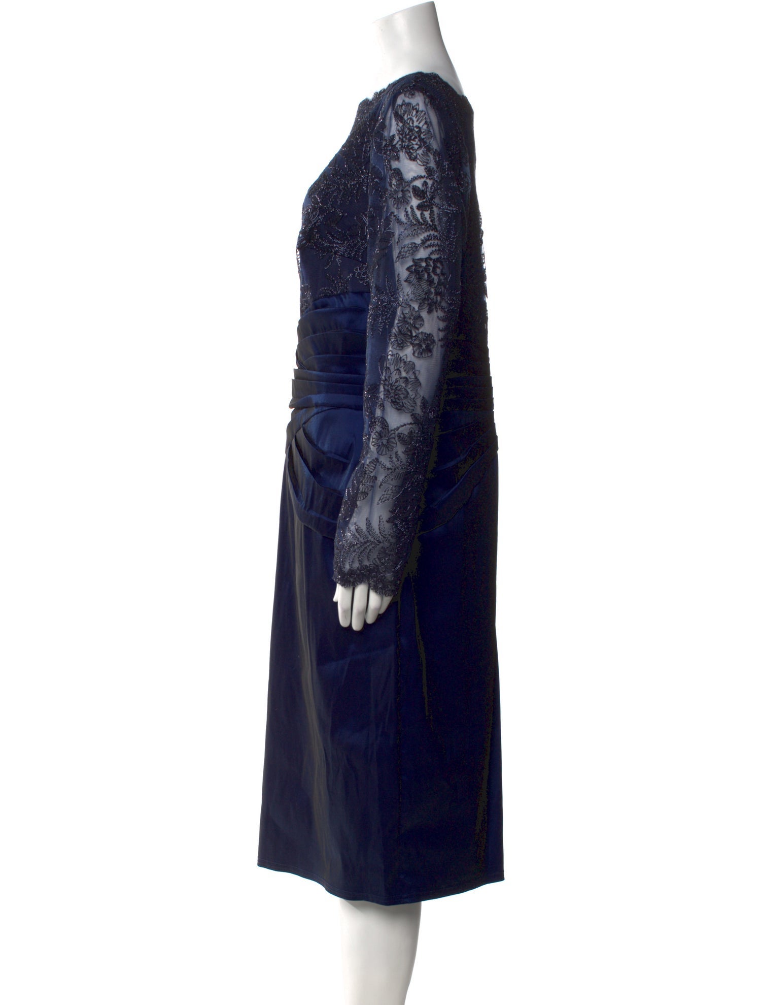 Tadashi Shoji Lace Pattern Midi Length Dress