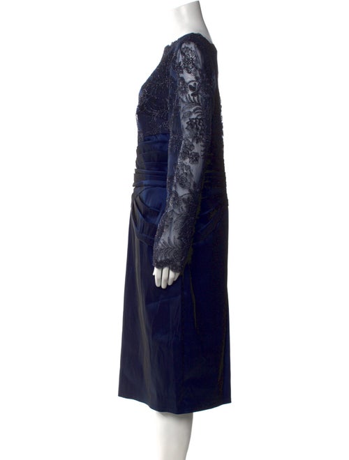 Tadashi Shoji Lace Pattern Midi Length Dress