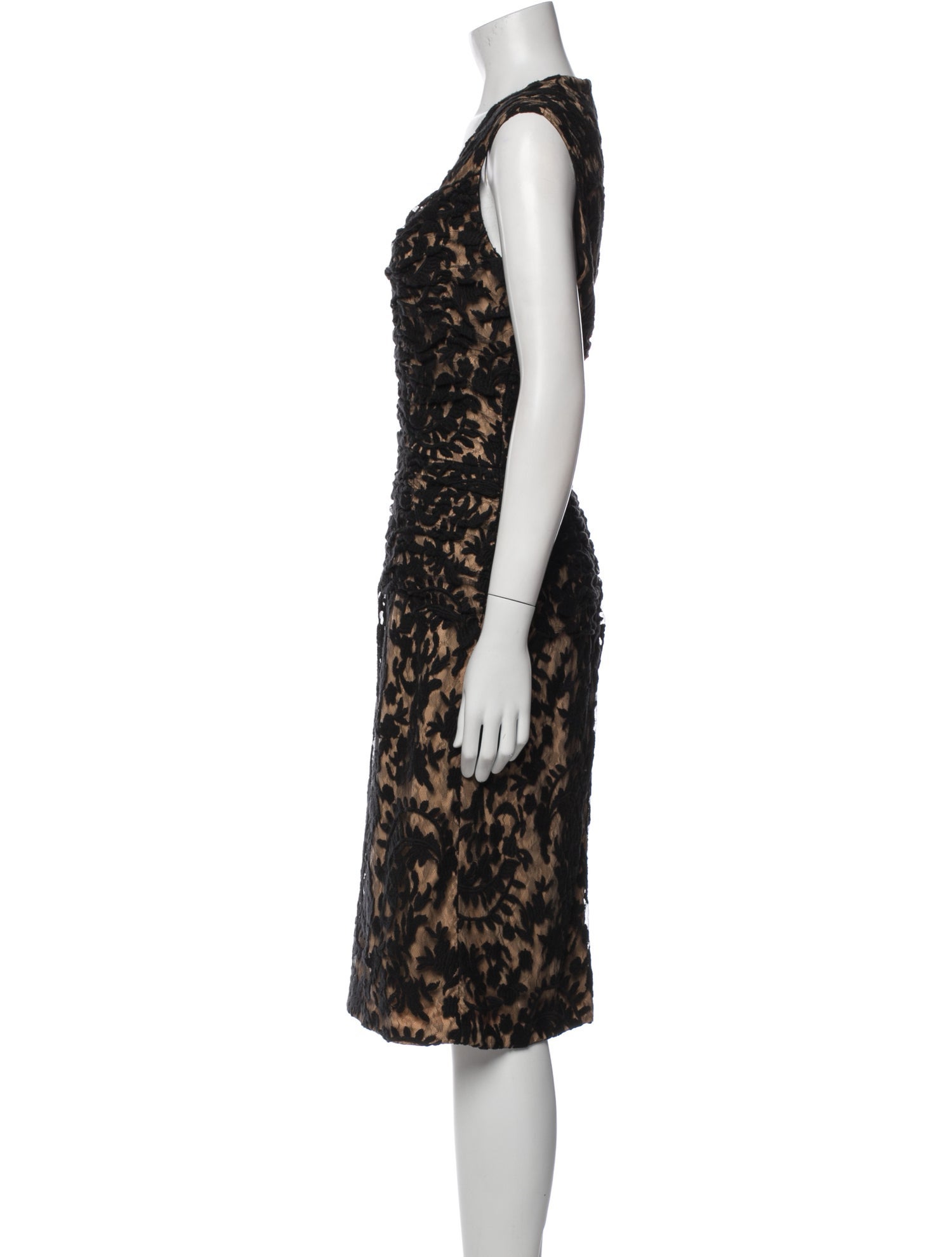 Tadashi Shoji Printed Midi Length Dress