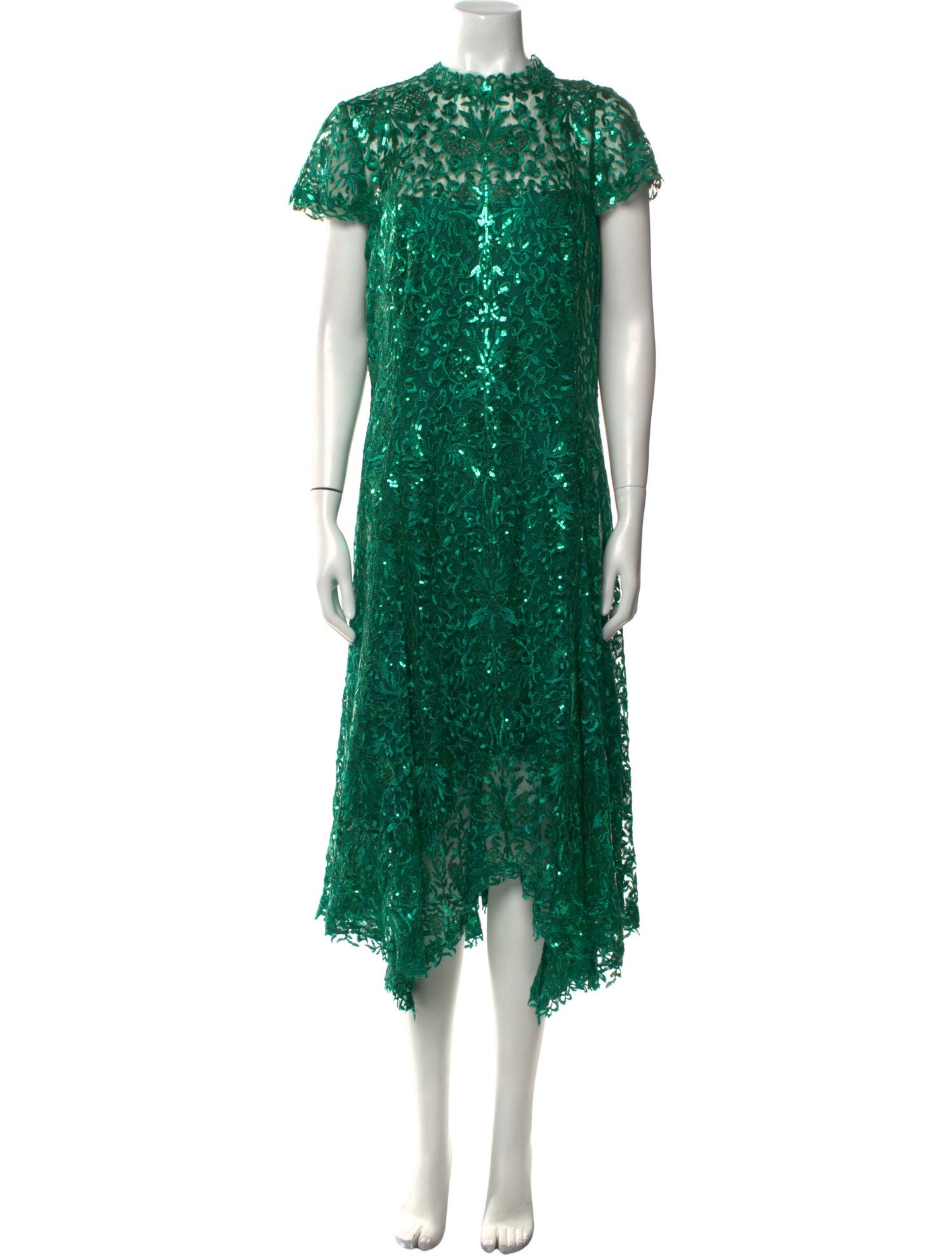 Tadashi Shoji Lace Pattern Knee-Length Dress