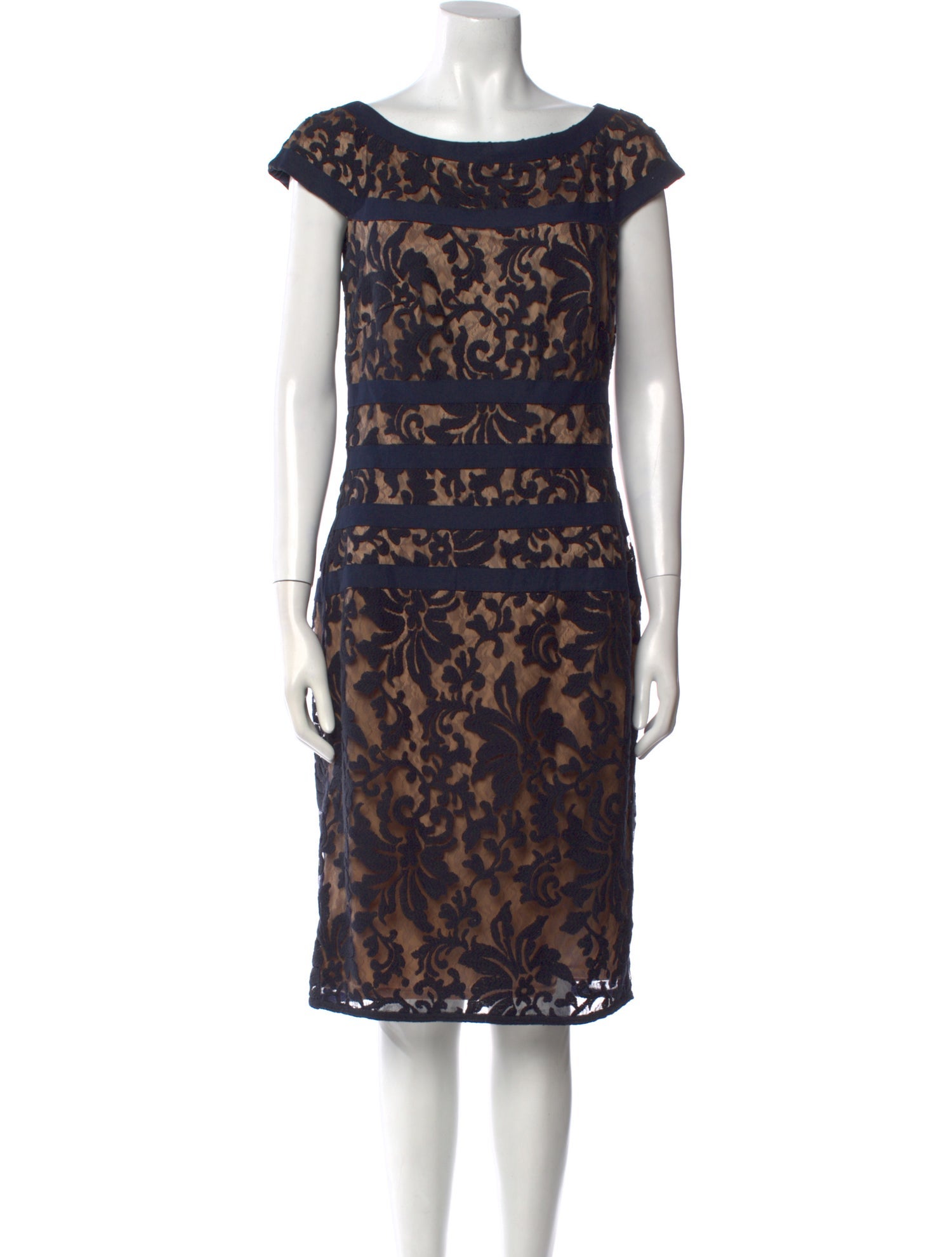 Tadashi Shoji Lace Pattern Knee-Length Dress