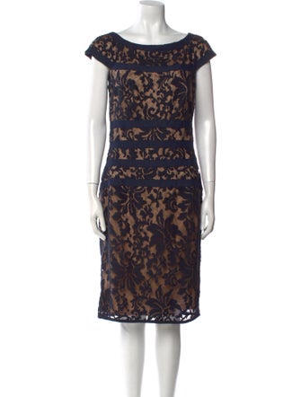 Tadashi Shoji Lace Pattern Knee-Length Dress