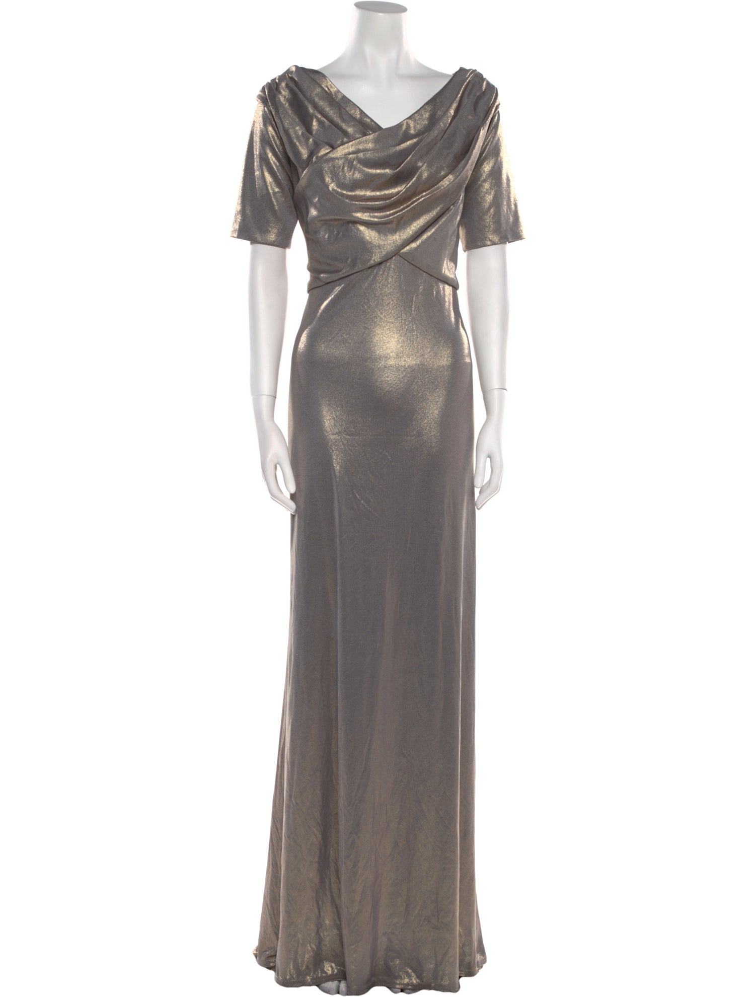 Tadashi Shoji Cowl Neck Long Dress