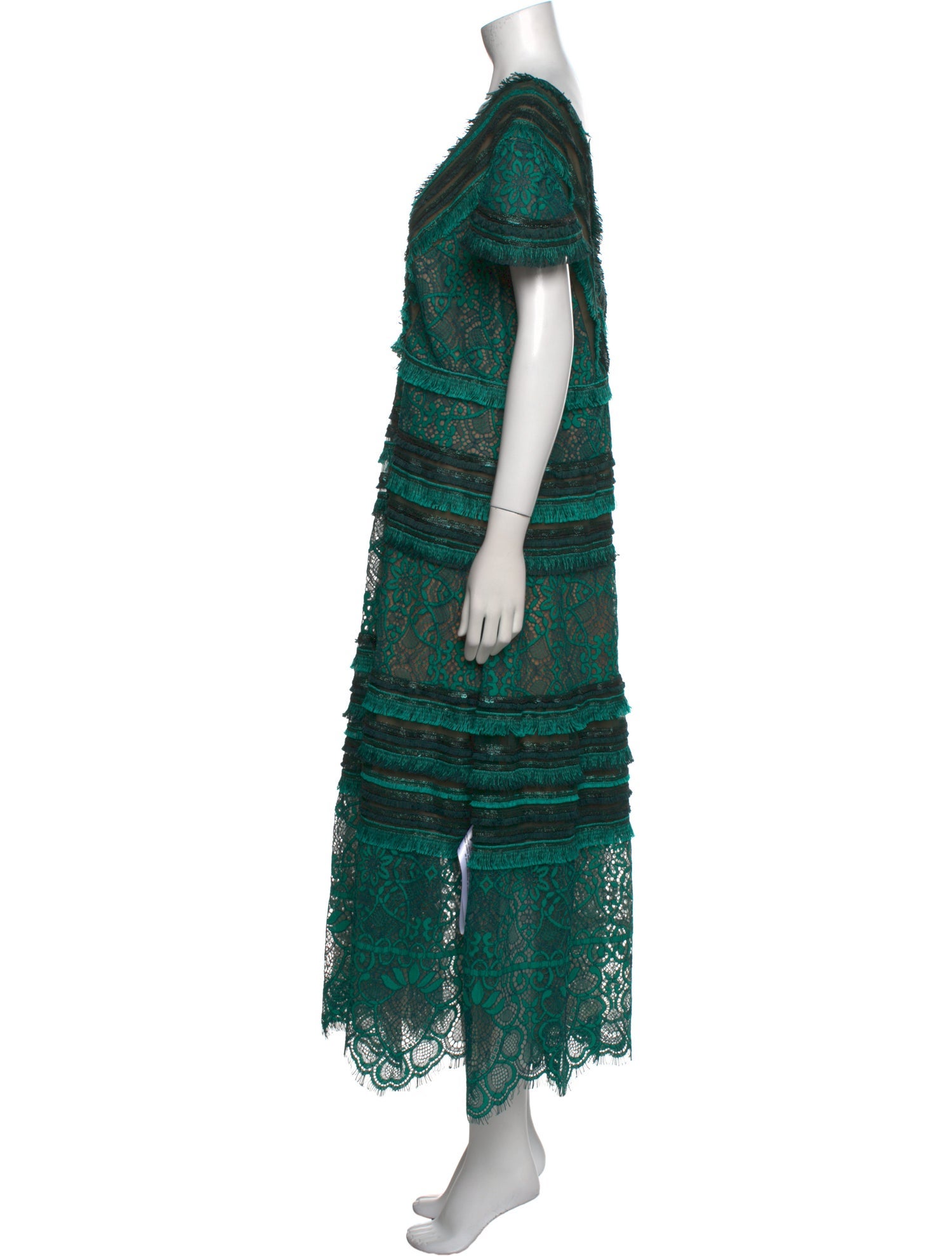 Tadashi Shoji Lace Pattern Long Dress