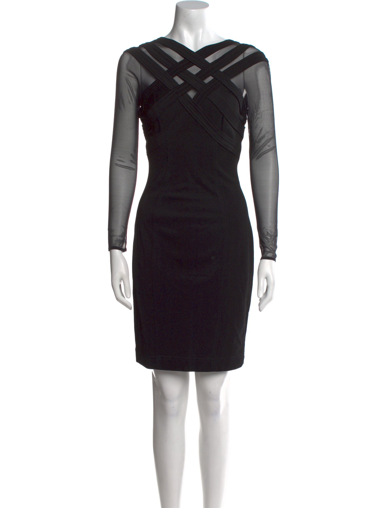 Tadashi Shoji V-Neck Mini Dress