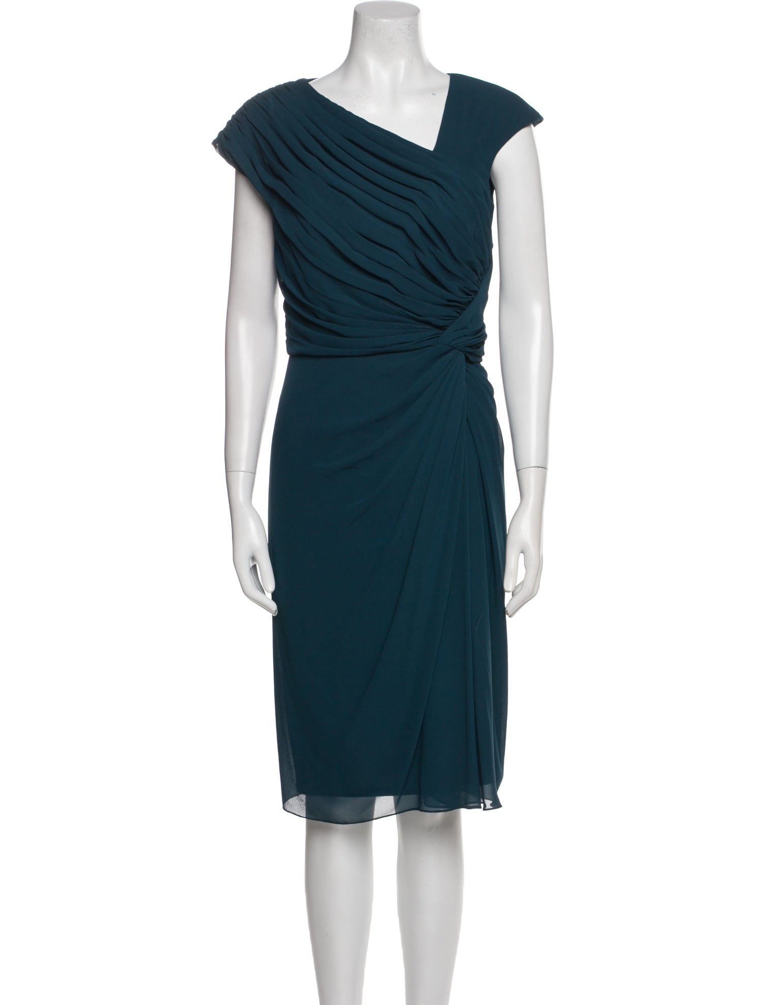 Tadashi Shoji V-Neck Midi Length Dress