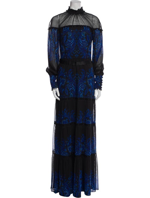 Tadashi Shoji Lace Pattern Long Dress