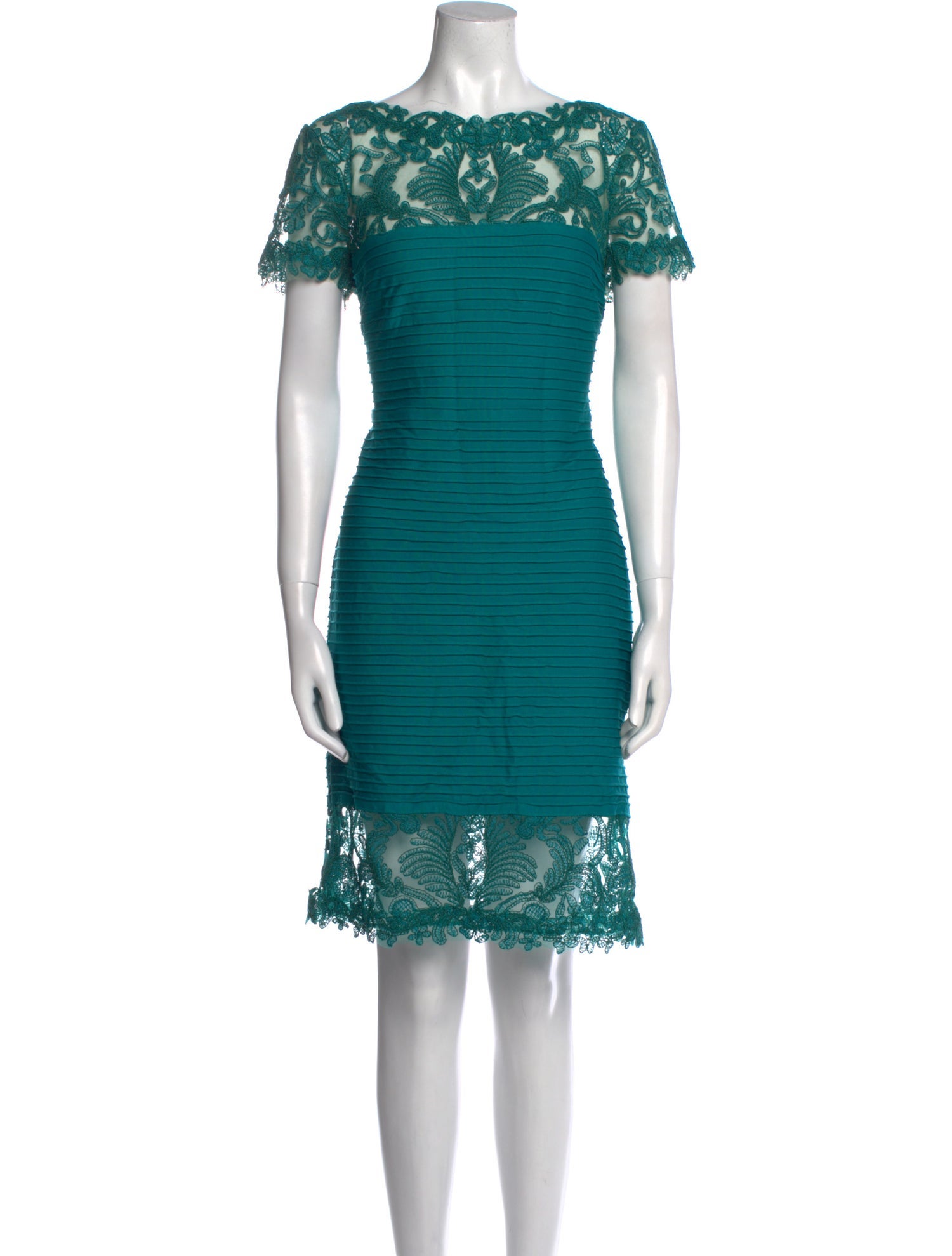 Tadashi Shoji Bateau Neckline Knee-Length Dress