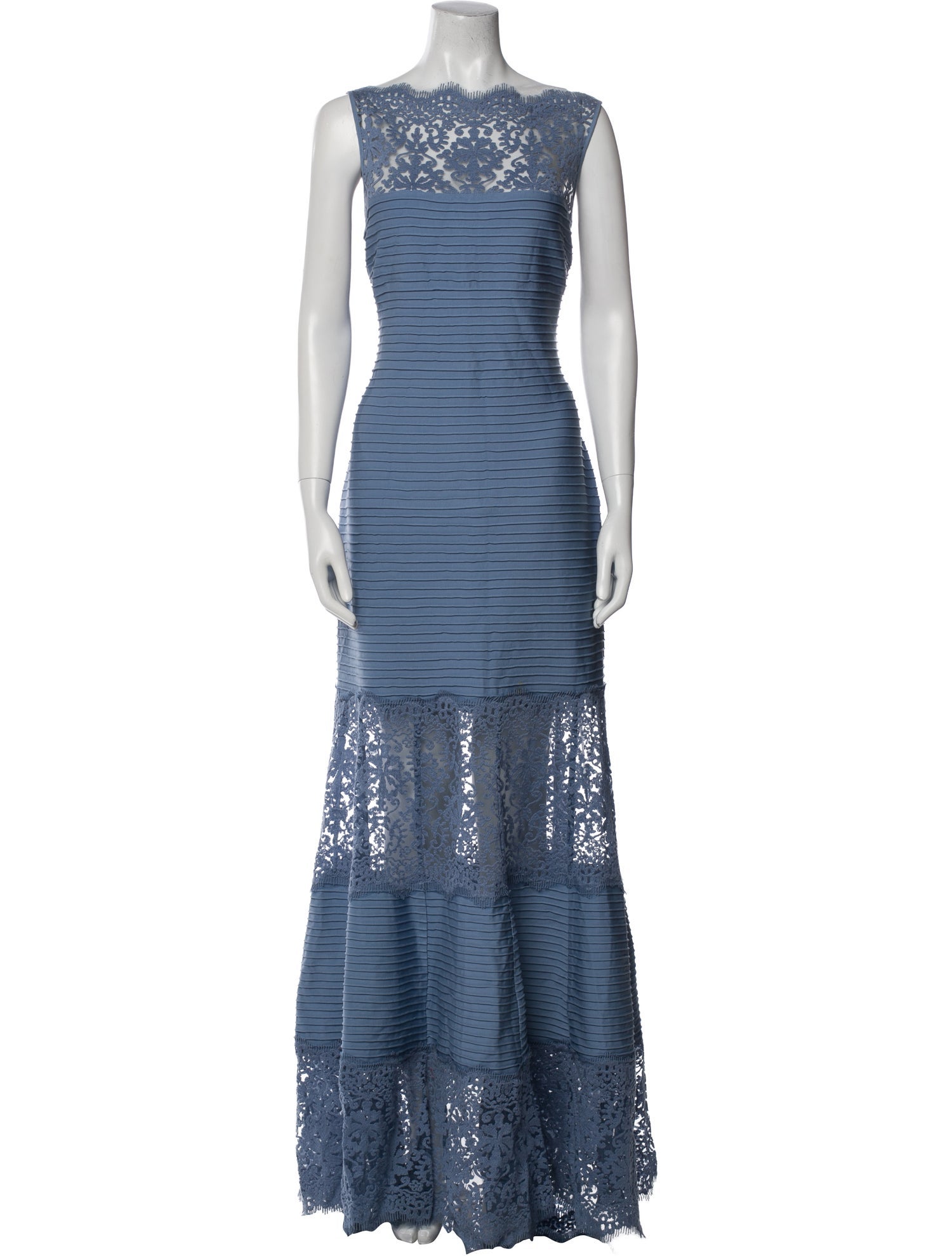 Tadashi Shoji Lace Pattern Long Dress