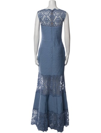 Tadashi Shoji Lace Pattern Long Dress