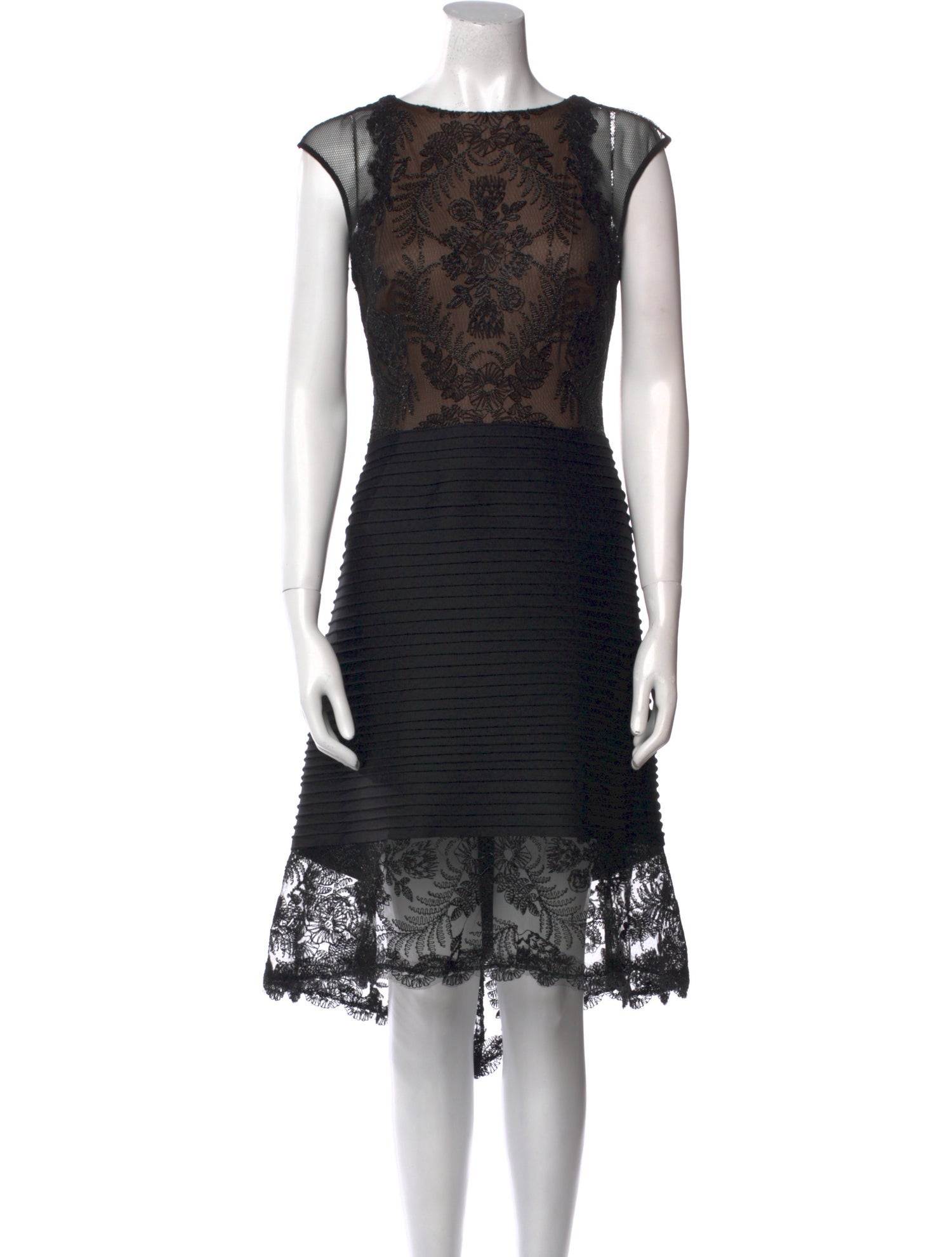 Tadashi Shoji Lace Pattern Midi Length Dress