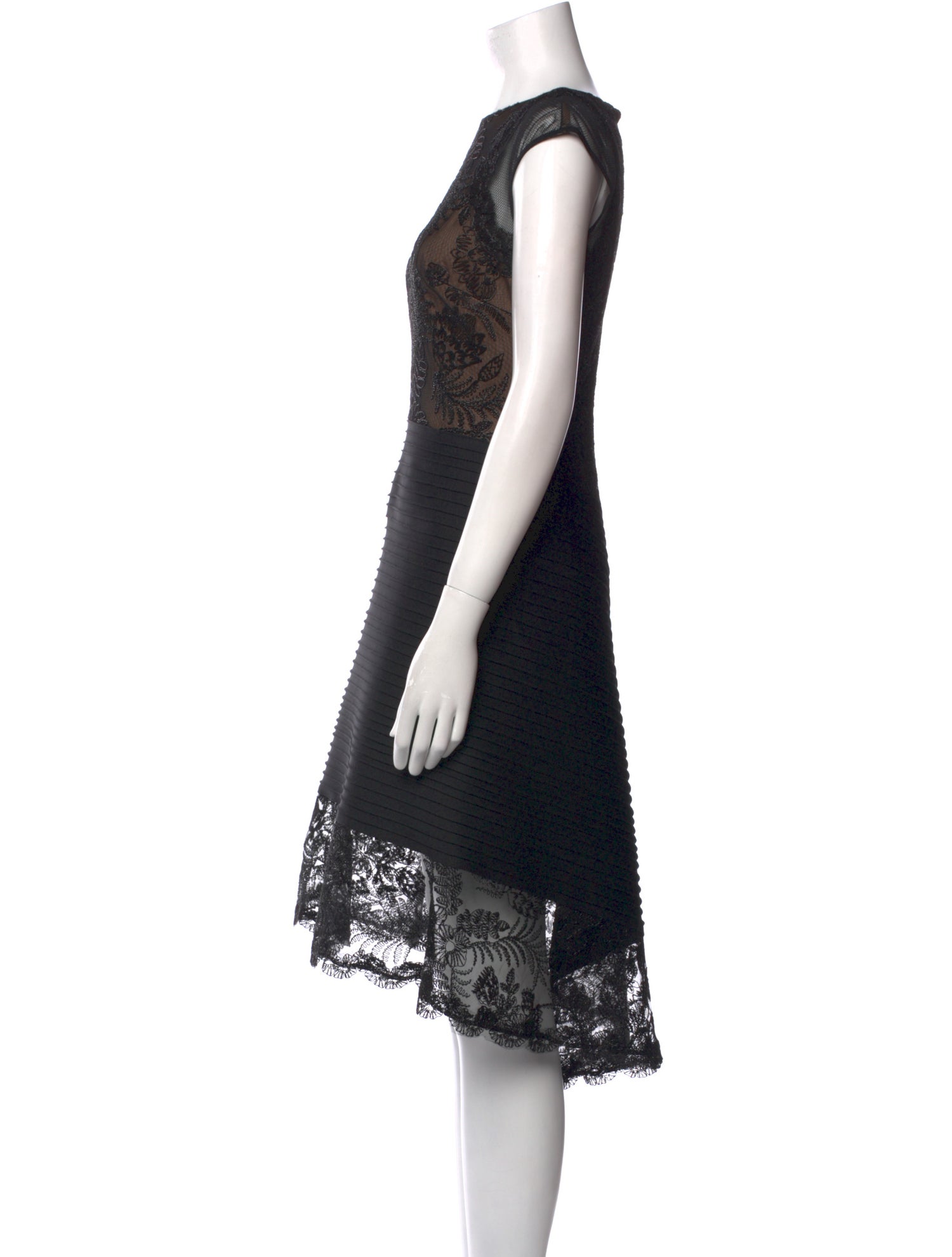 Tadashi Shoji Lace Pattern Midi Length Dress