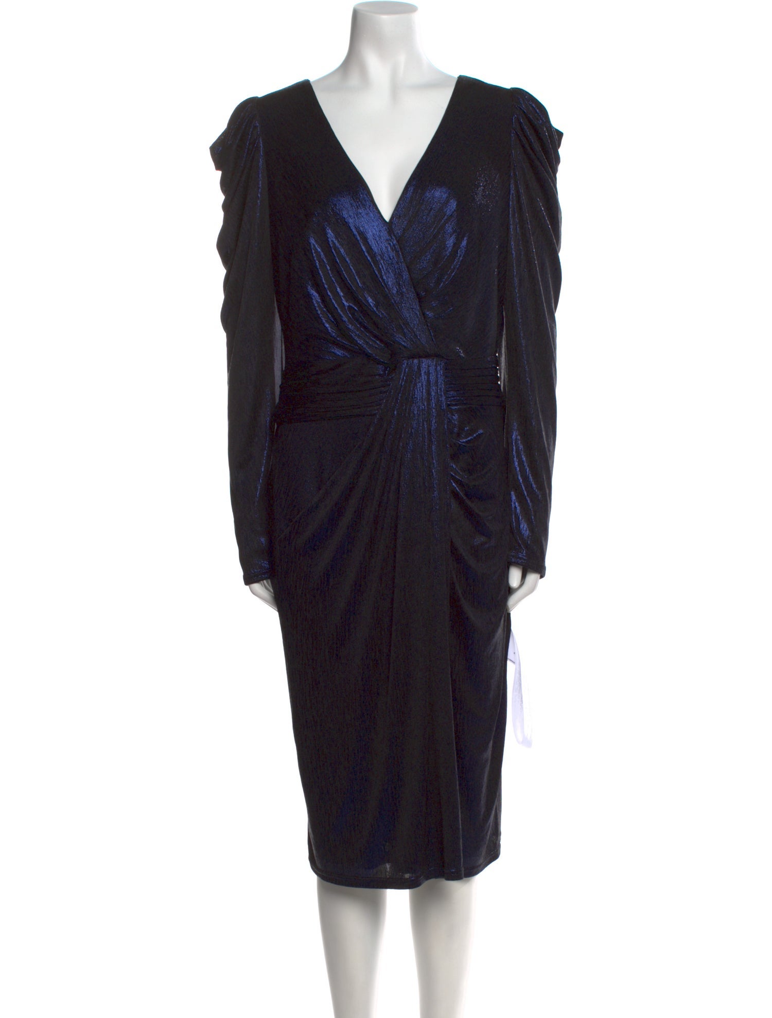 Tadashi Shoji V-Neck Midi Length Dress