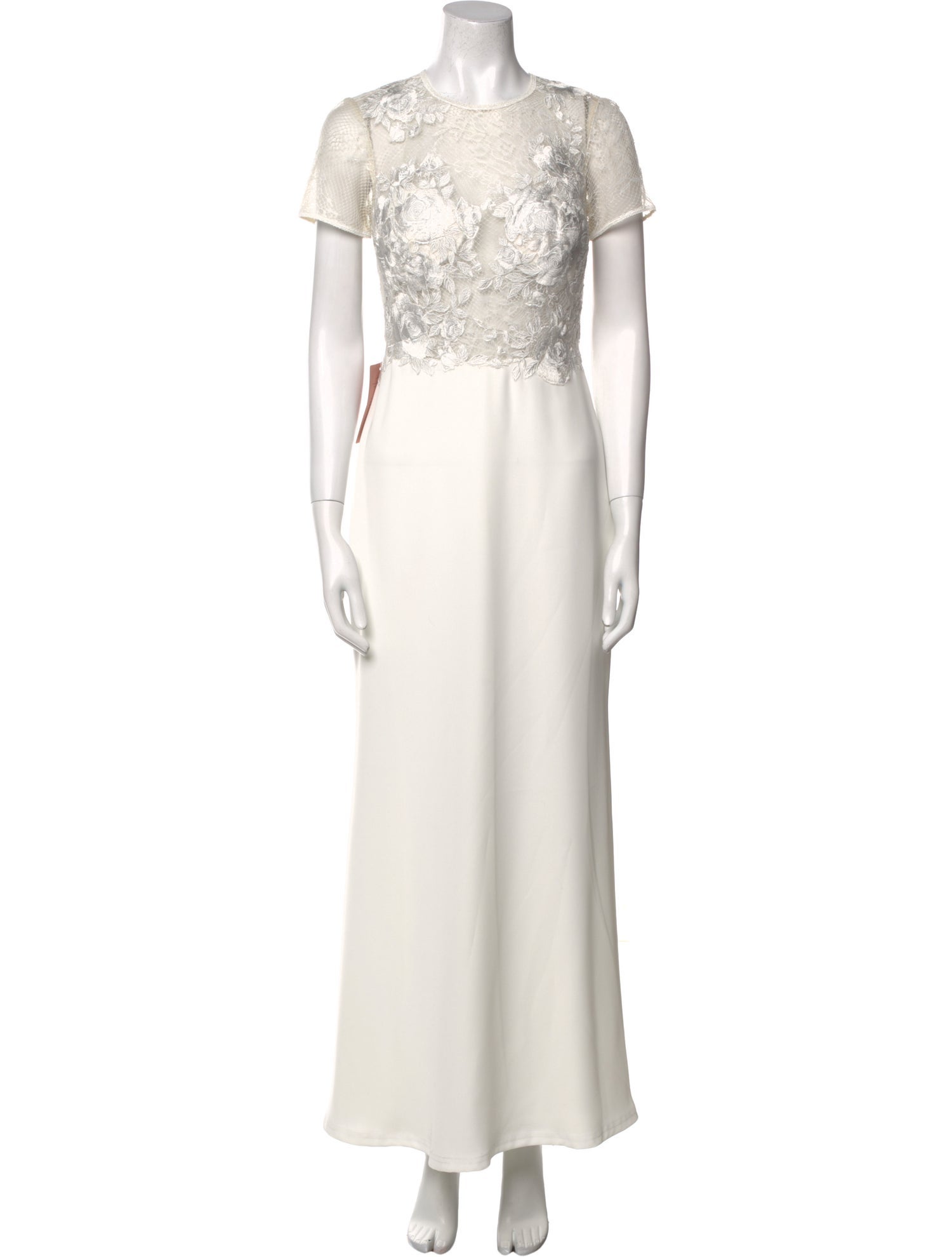 Tadashi Shoji Crew Neck Long Dress