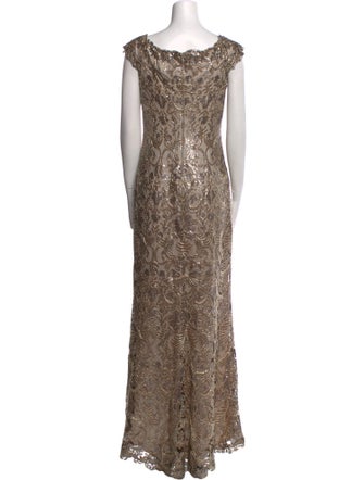 Tadashi Shoji Lace Pattern Long Dress