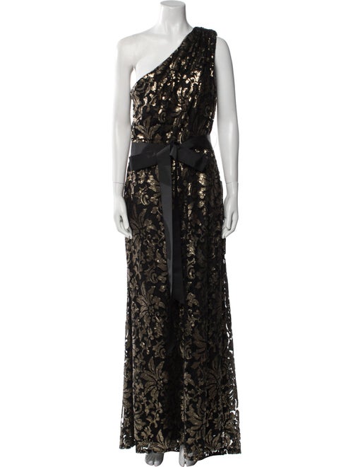 Tadashi Shoji Lace Pattern Long Dress