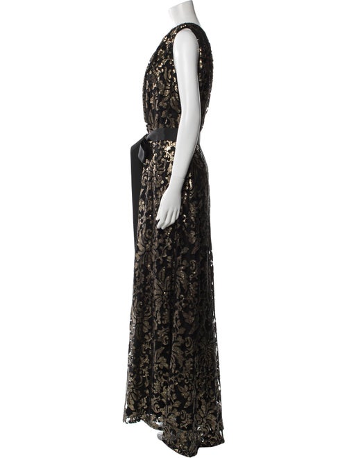 Tadashi Shoji Lace Pattern Long Dress