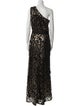Tadashi Shoji Lace Pattern Long Dress