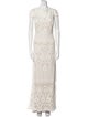 Tadashi Shoji Lace Pattern Long Dress
