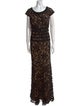 Tadashi Shoji Printed Long Dress
