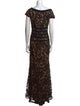 Tadashi Shoji Printed Long Dress