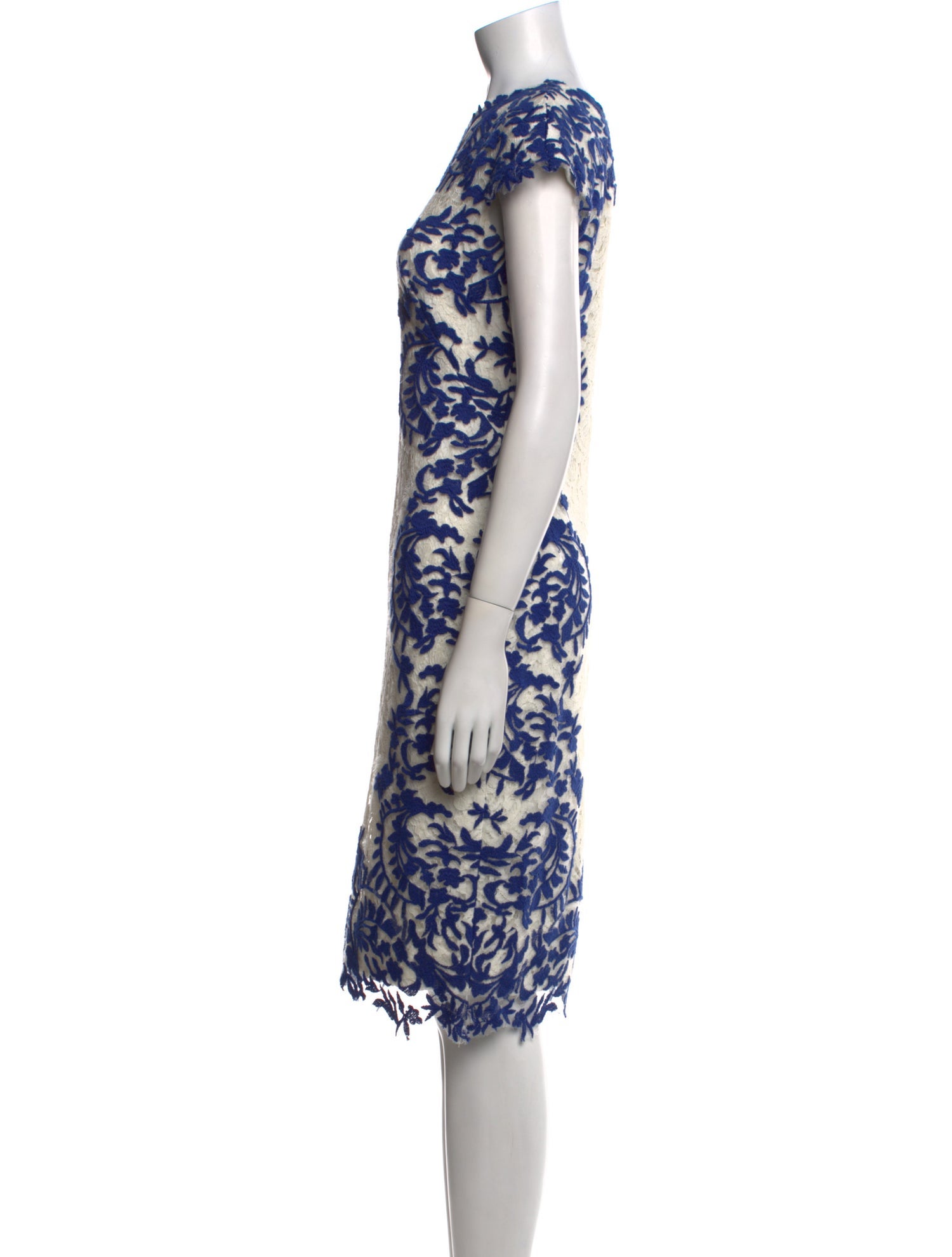 Tadashi Shoji Lace Pattern Knee-Length Dress