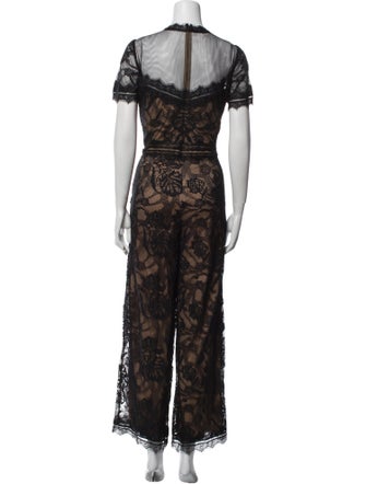 Tadashi Shoji Printed Crew Neck Jumpsuit
