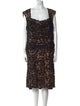 Tadashi Shoji Printed Midi Length Dress