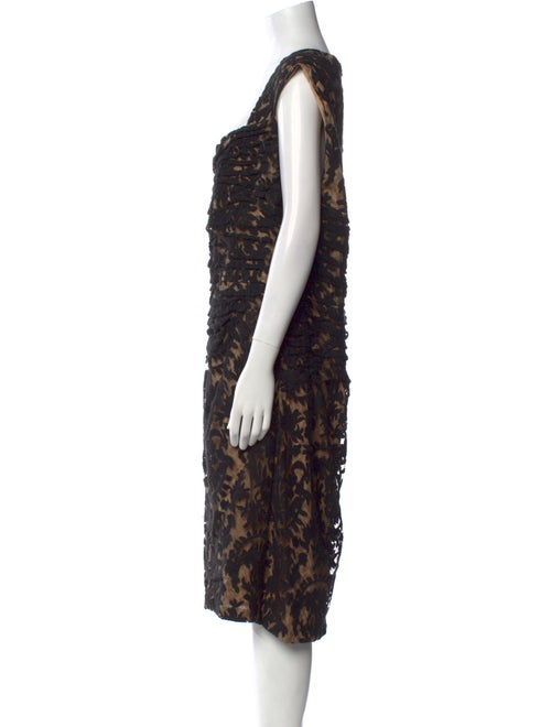 Tadashi Shoji Printed Midi Length Dress