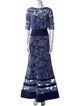Tadashi Shoji Lace Pattern Long Dress