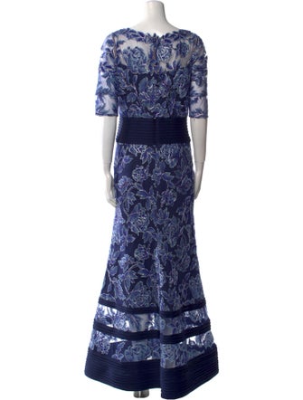 Tadashi Shoji Lace Pattern Long Dress