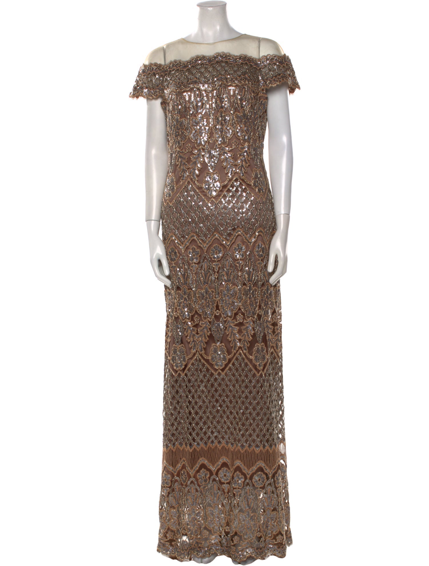 Tadashi Shoji Printed Long Dress w/ Tags