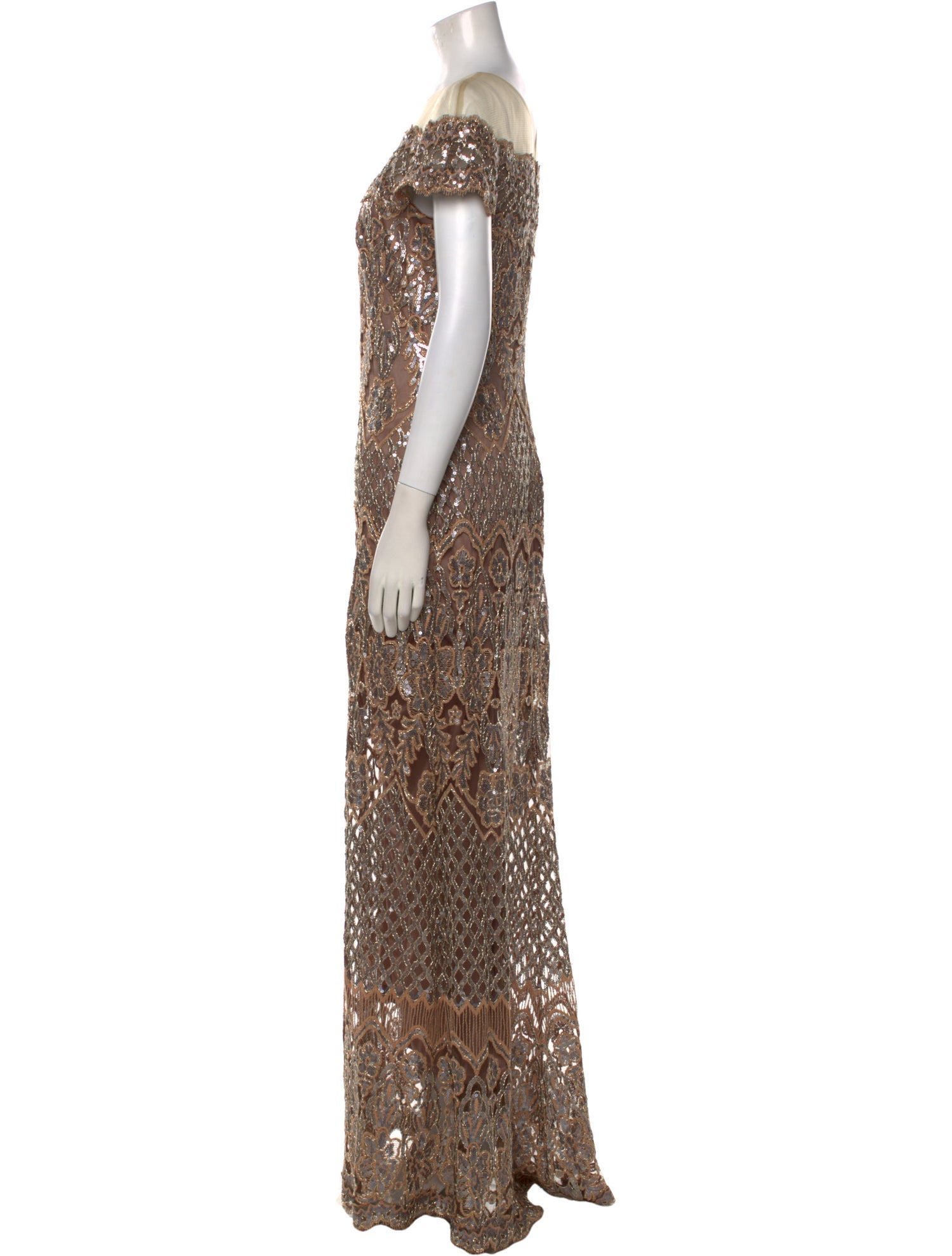 Tadashi Shoji Printed Long Dress w/ Tags