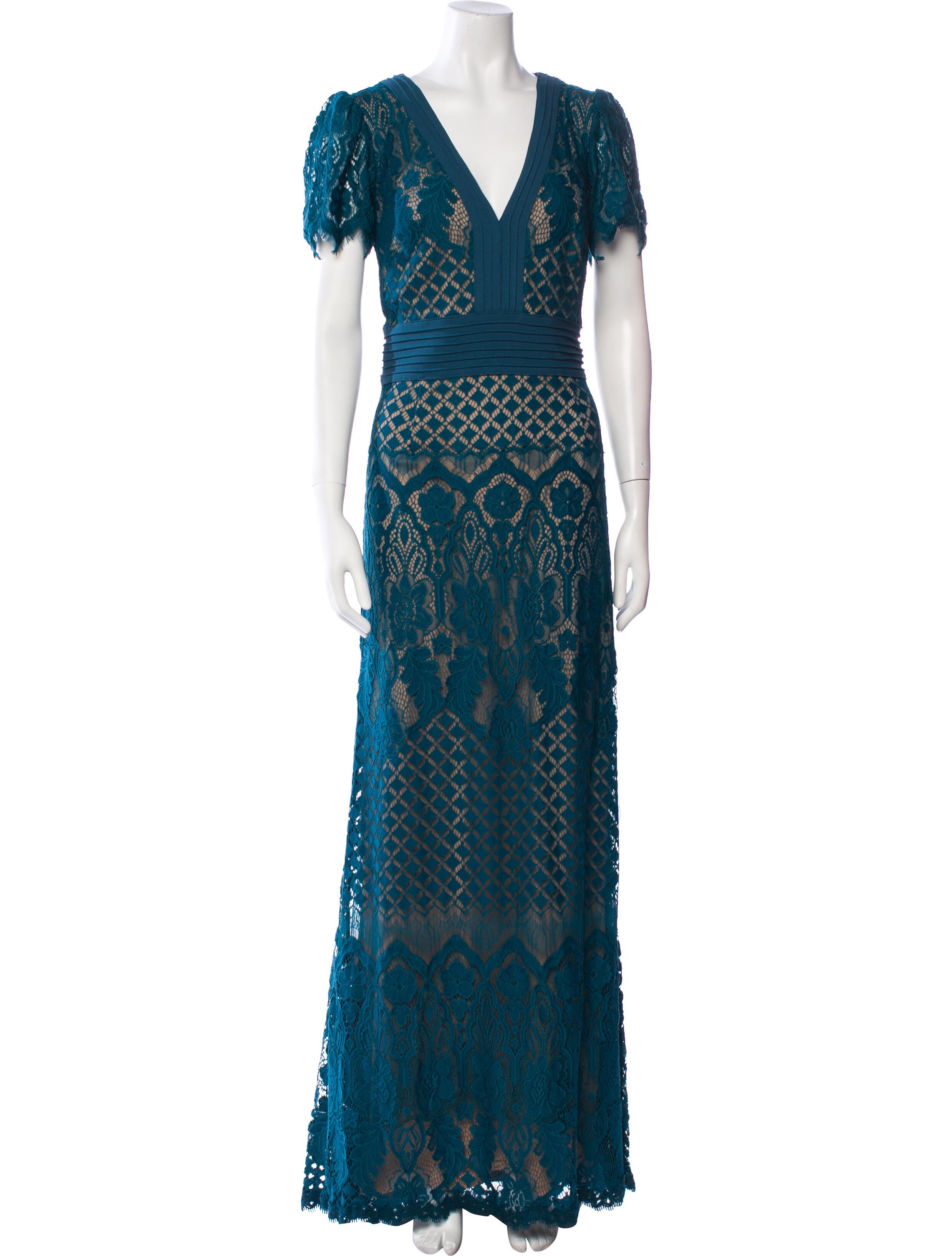 Tadashi Shoji Lace Pattern Long Dress w/ Tags