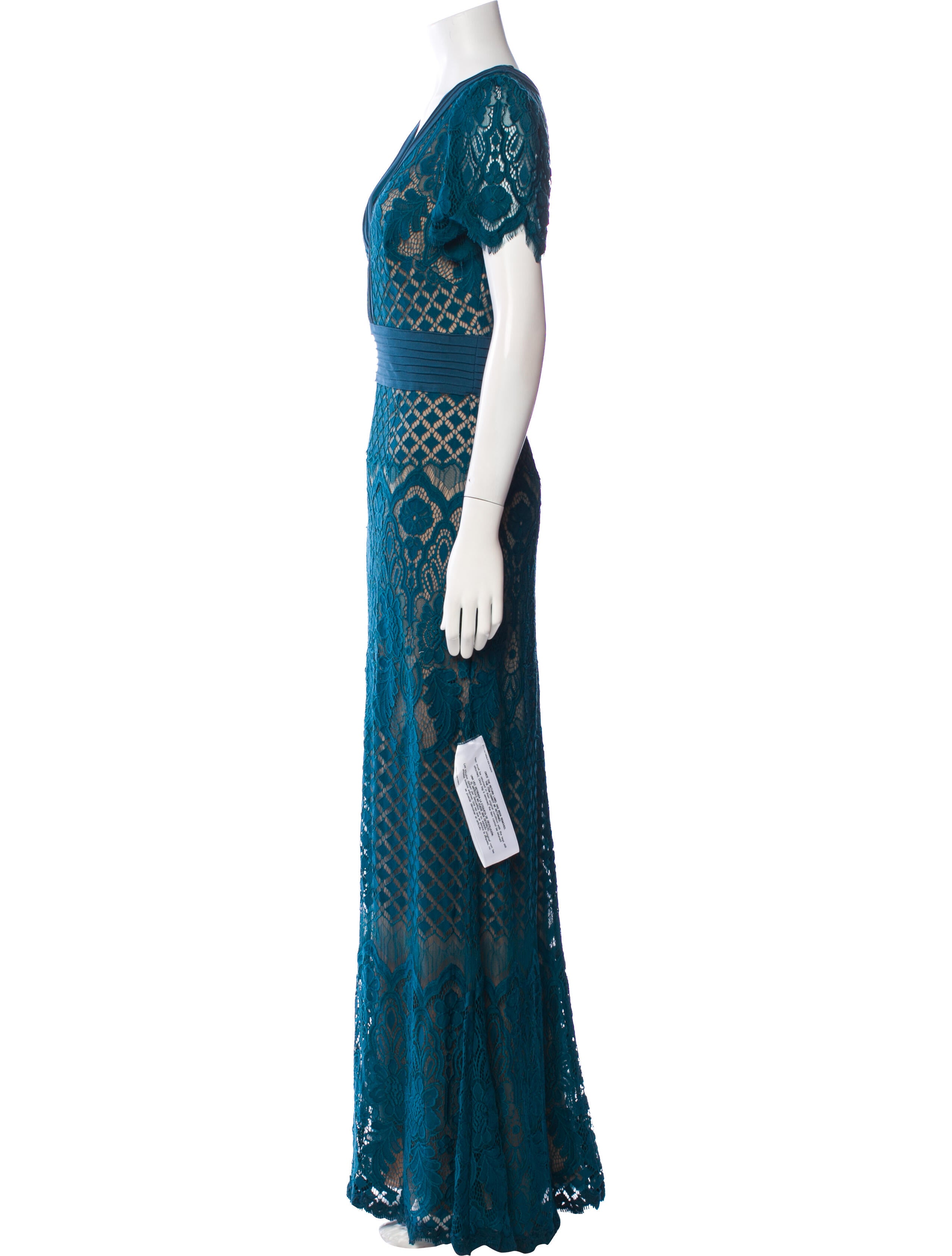 Tadashi Shoji Lace Pattern Long Dress w/ Tags