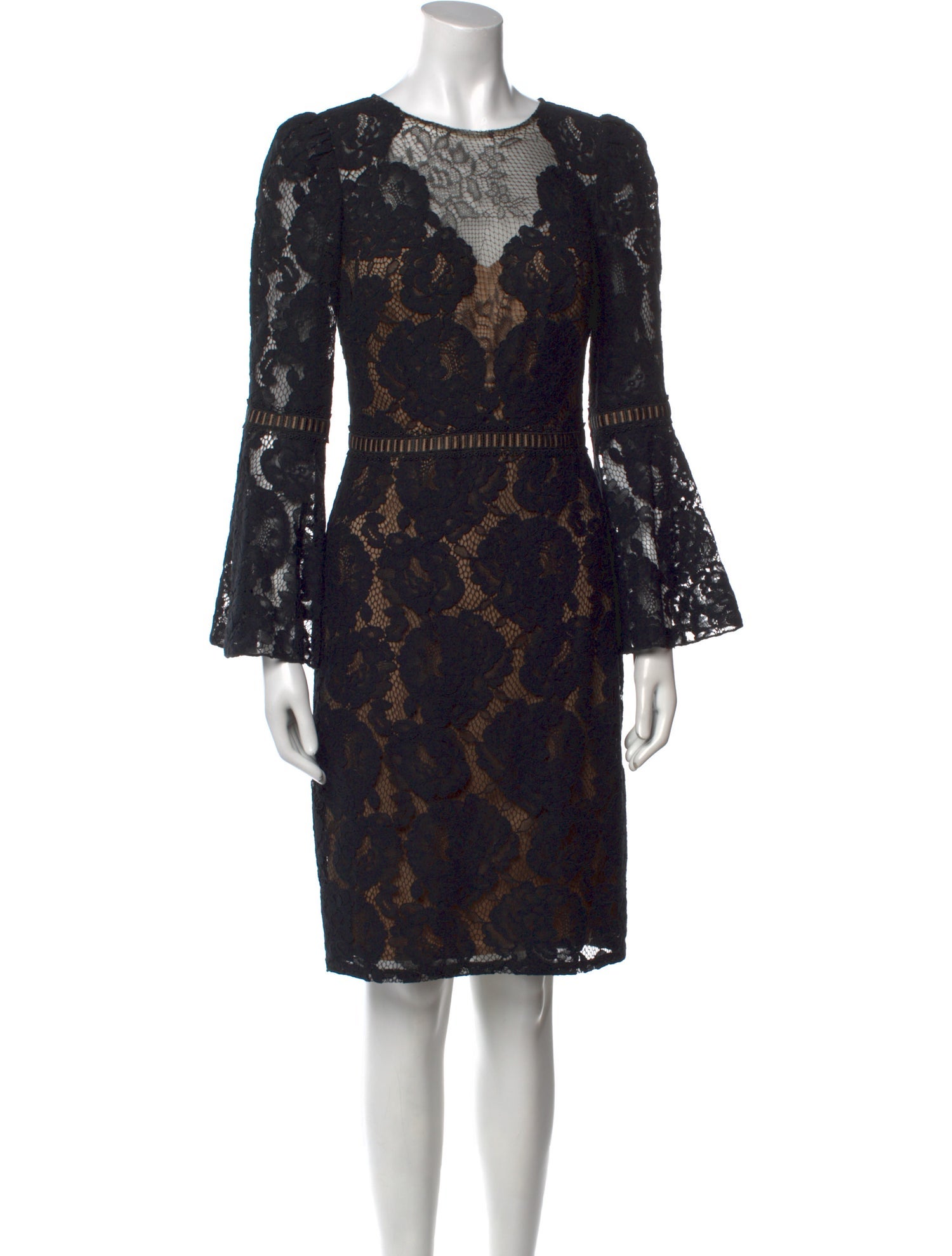 Tadashi Shoji Lace Pattern Knee-Length Dress